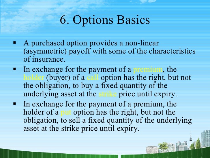 option trading basics ppt
